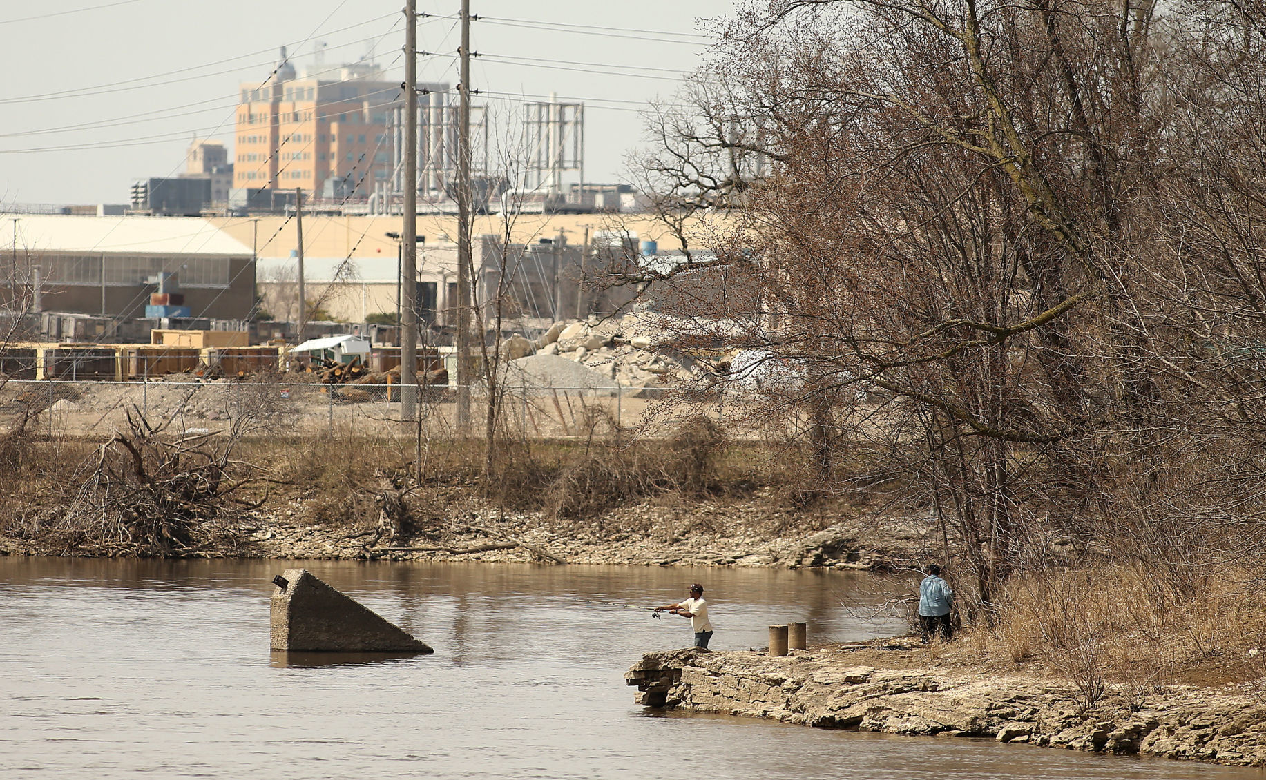 Sylvan Slough fishermen
